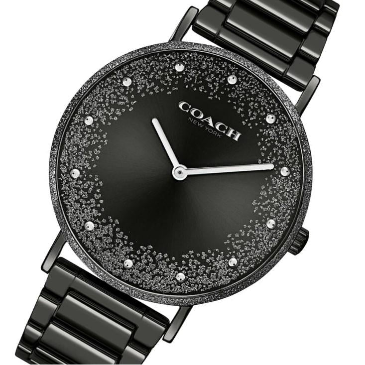 Coach Perry Plated Black Steel Women's Watch - 14503636