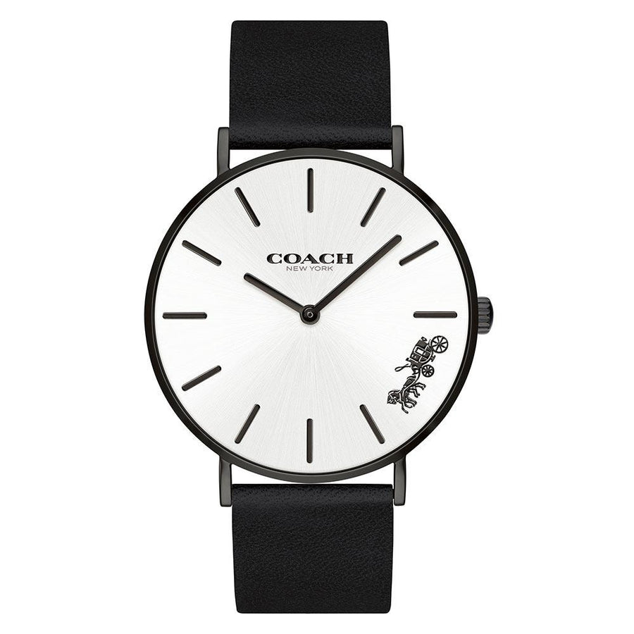 Coach Perry Black Leather Women's Watch - 14503655