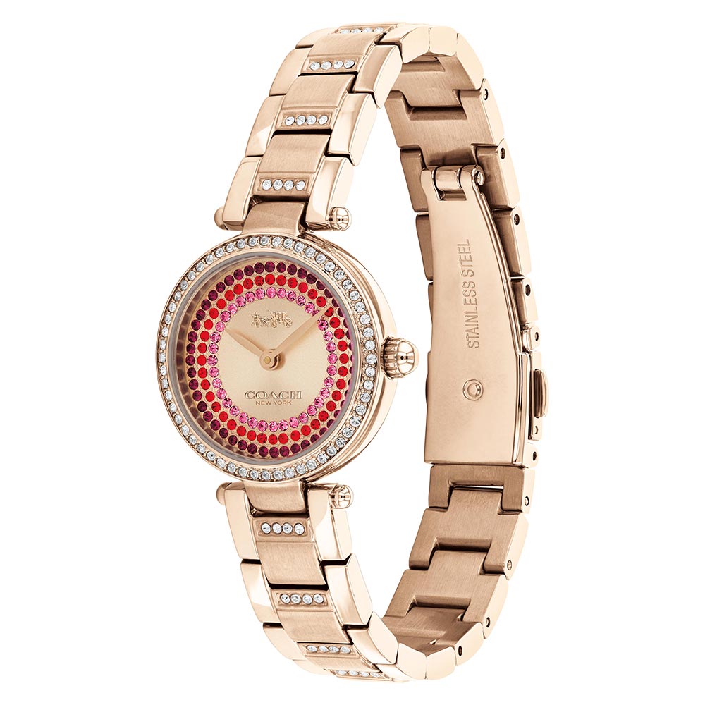Coach Park Carnation Gold Steel with Crystal Women's Watch - 14503669