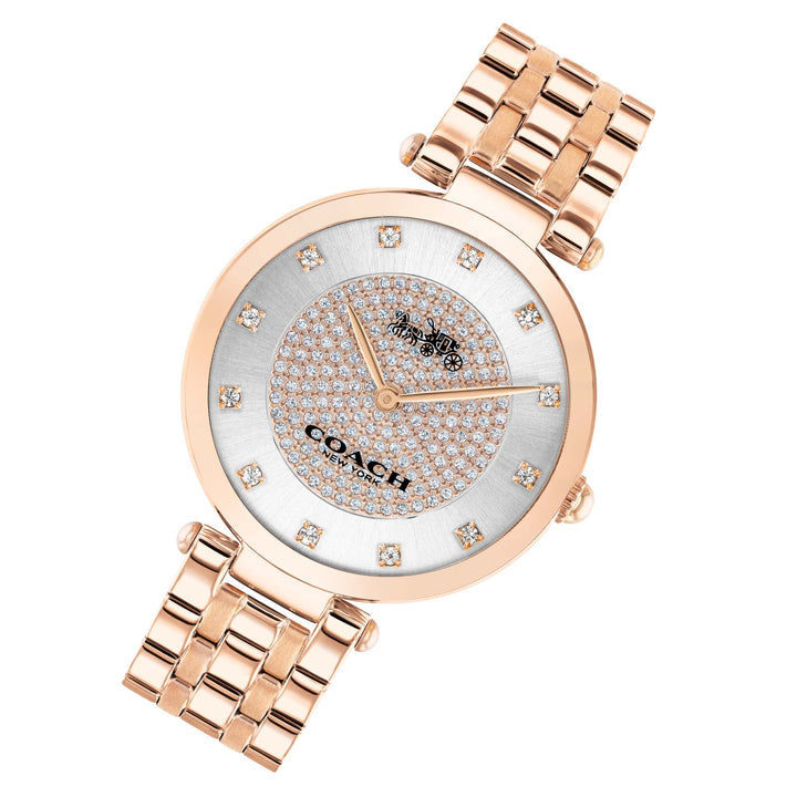Coach Park Rose Gold Steel Silver White Dial Women's Watch - 14503735