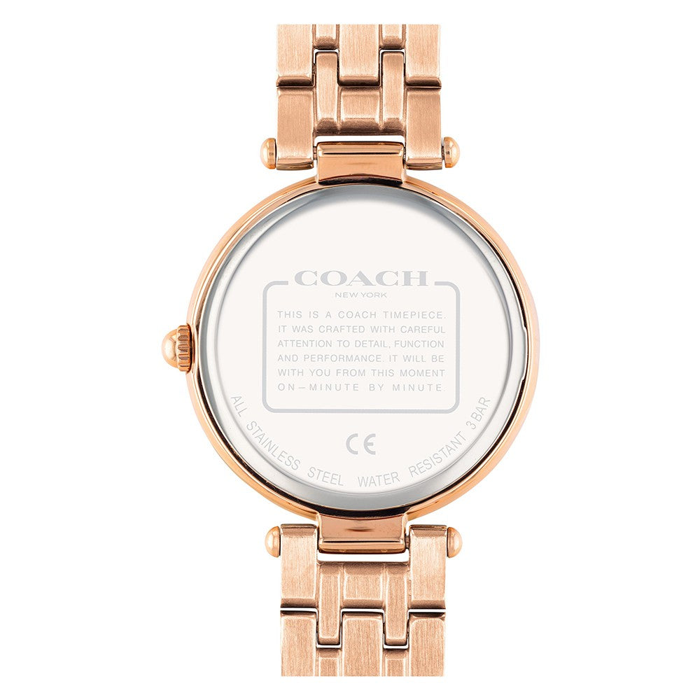 Coach Park Rose Gold Steel Silver White Dial Women's Watch - 14503735