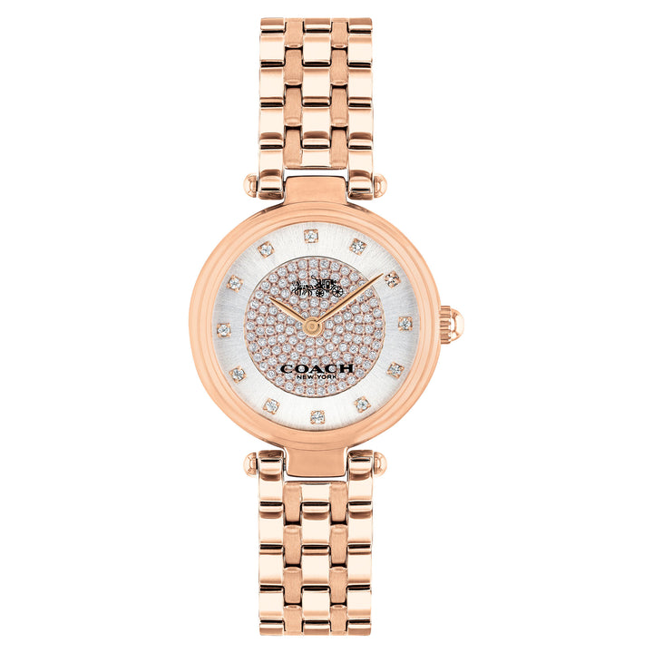 Coach Park Rose Gold Steel Silver White Dial Women's Watch - 14503736