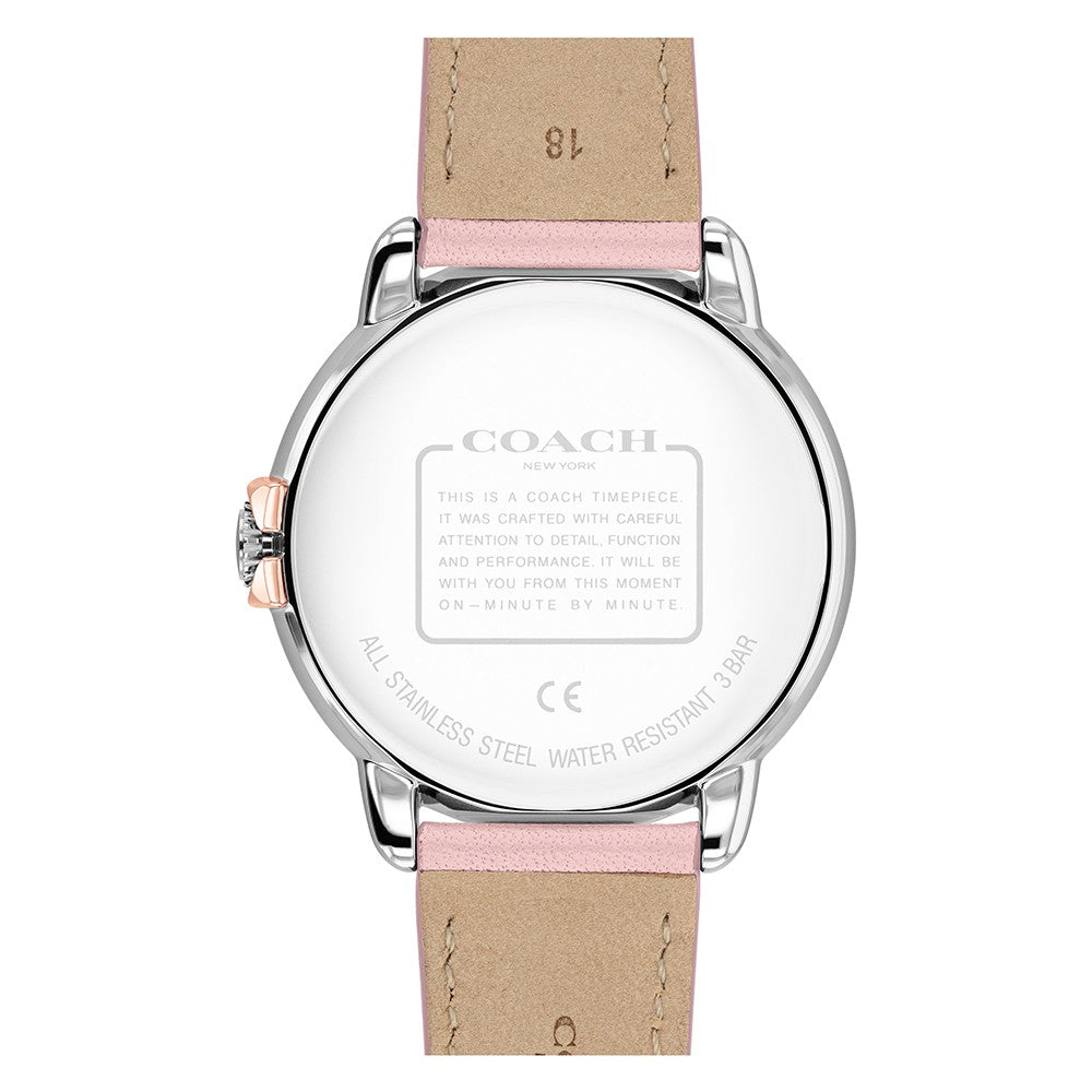 Coach Arden Pink Leather White Dial Women's Multi-function Watch - 14503747