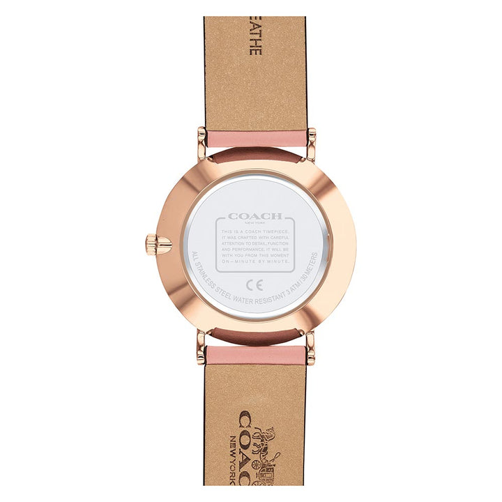 Coach Perry Pink Leather Women's Watch - 14503769