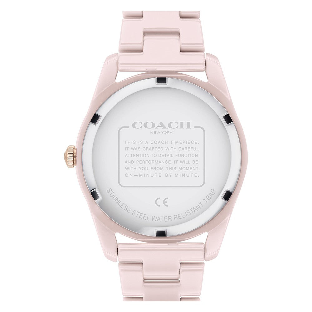 Coach Preston Blush Ceramic Women's Watch - 14503772