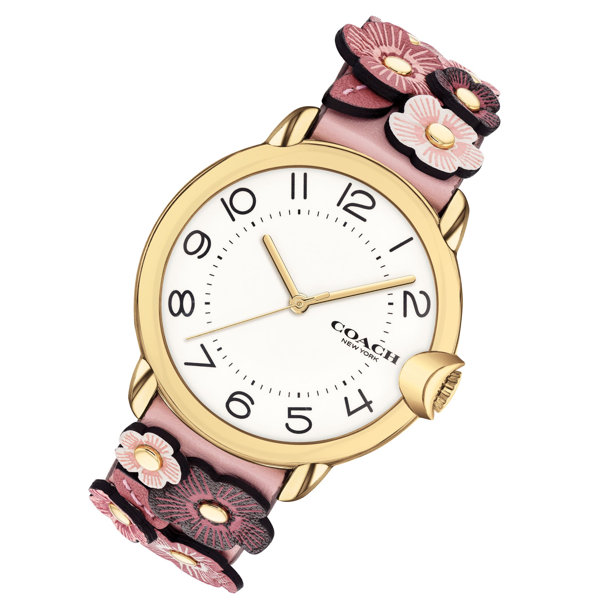 Coach Arden Pink Leather White Dial Women's Watch - 14503786