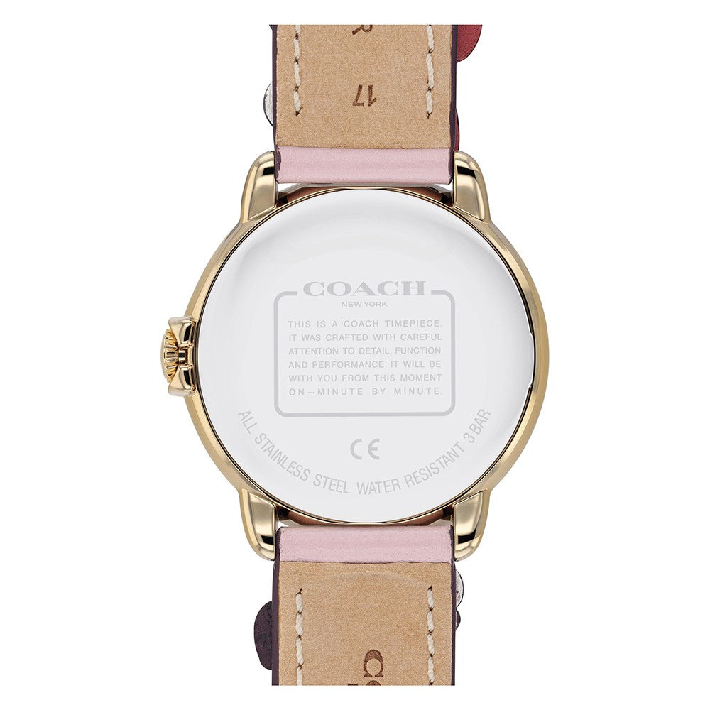 Coach Arden Pink Leather White Dial Women's Watch - 14503786