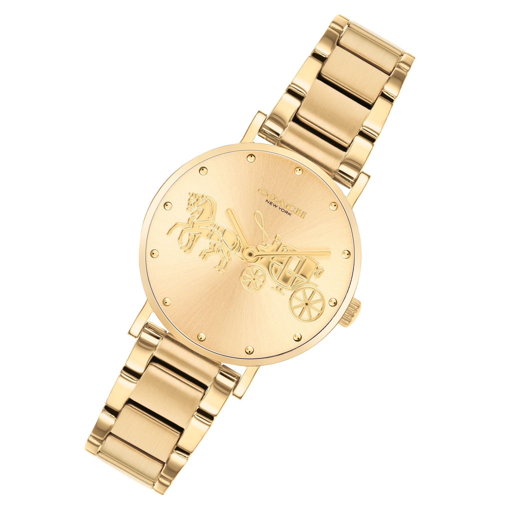 Coach Perry Gold Steel Women's Watch - 14503794
