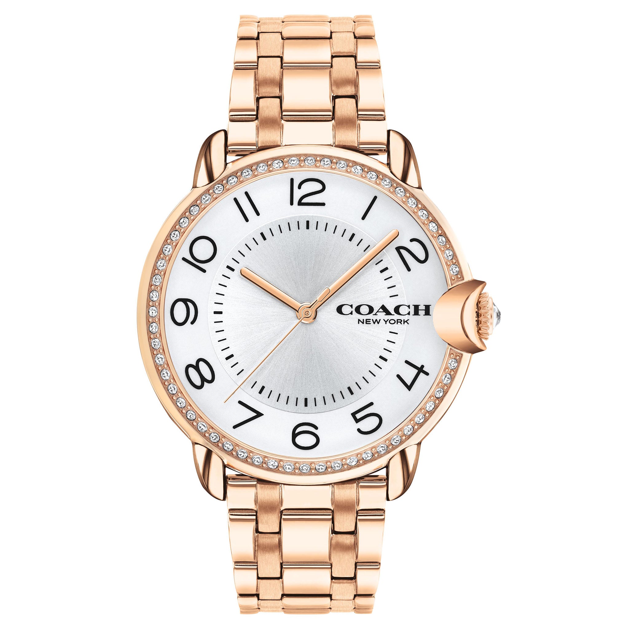 Coach Arden Rose Gold Steel Silver White Dial Women's Watch - 14503809