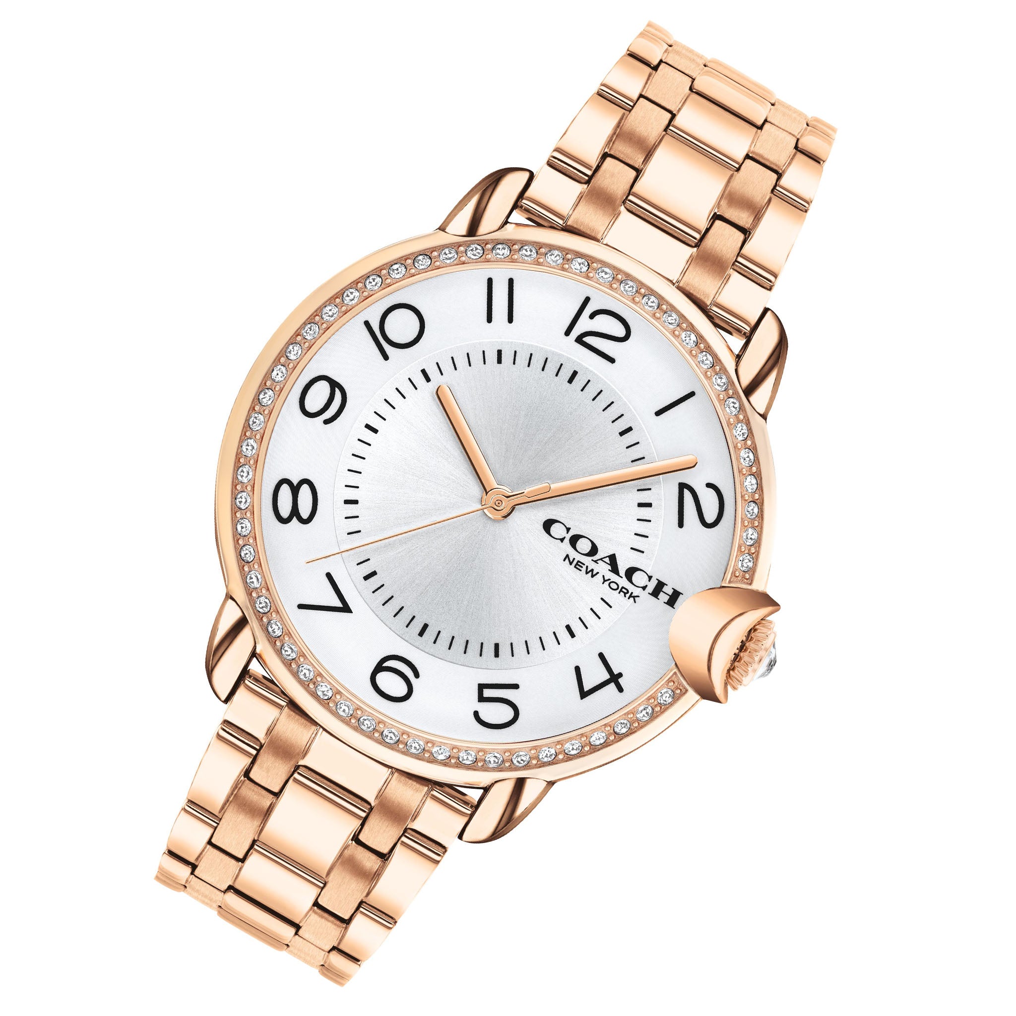 Coach Arden Rose Gold Steel Silver White Dial Women's Watch - 14503809