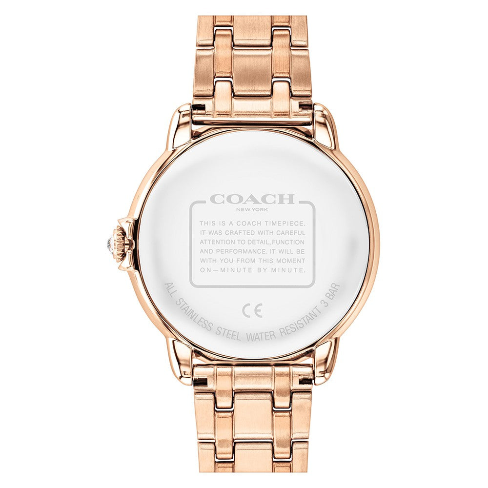 Coach Arden Rose Gold Steel Silver White Dial Women's Watch - 14503809