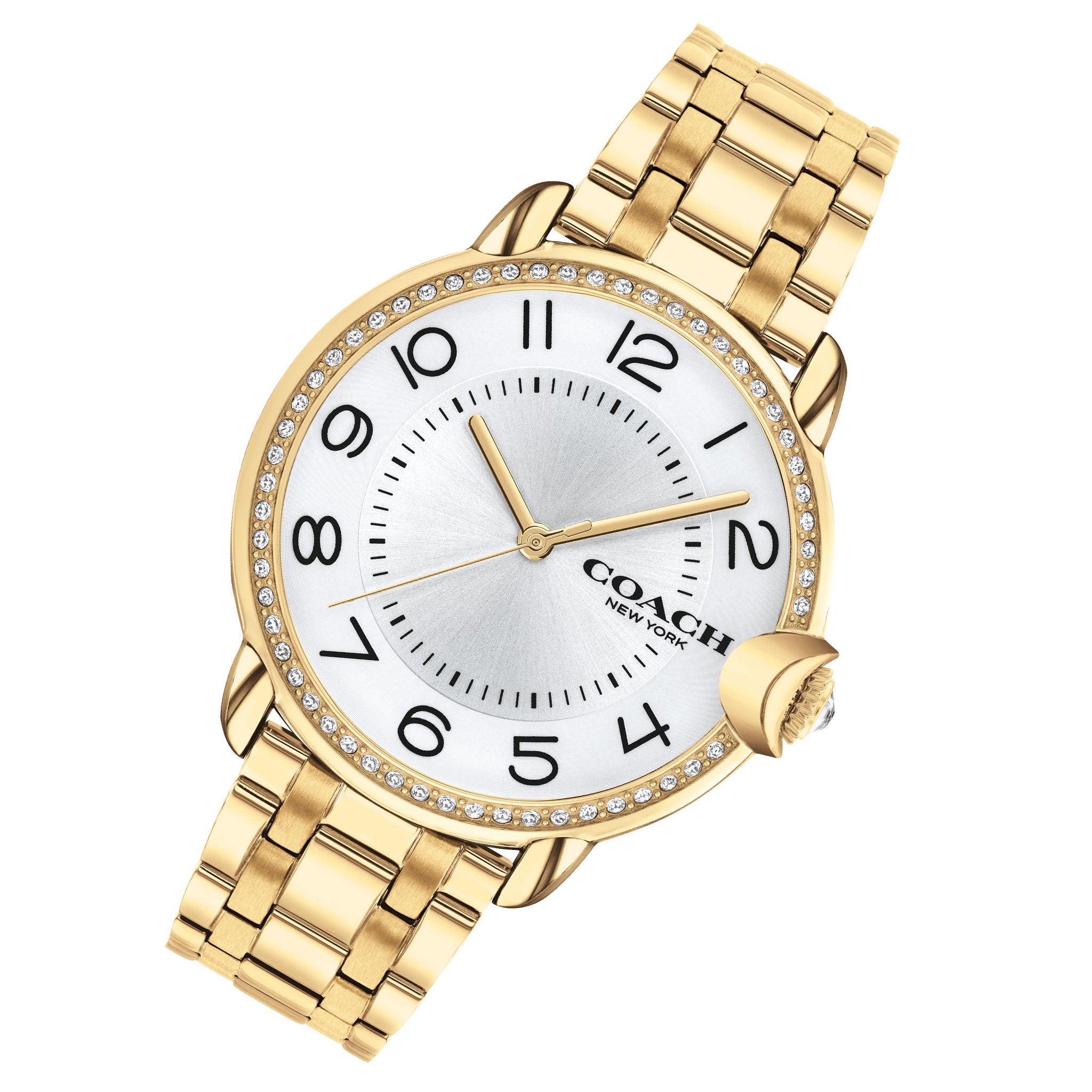 Coach Arden Gold Steel Silver White Dial Women's Watch