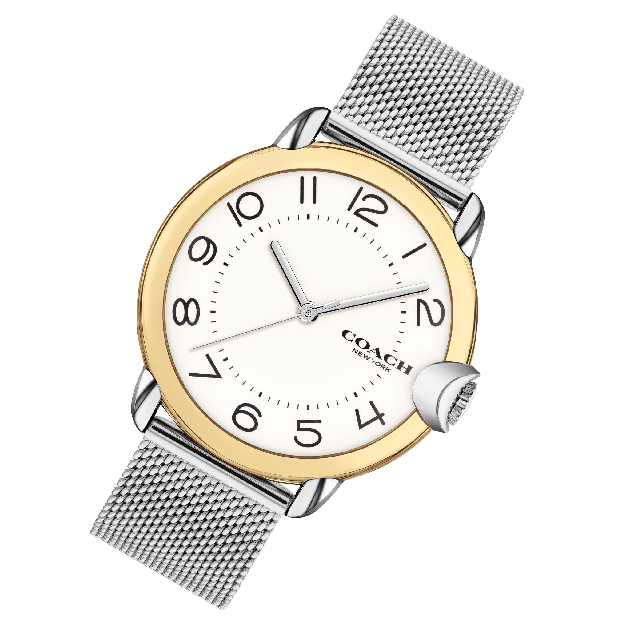 Coach Arden Silver Mesh White Dial Women's Watch - 14503812