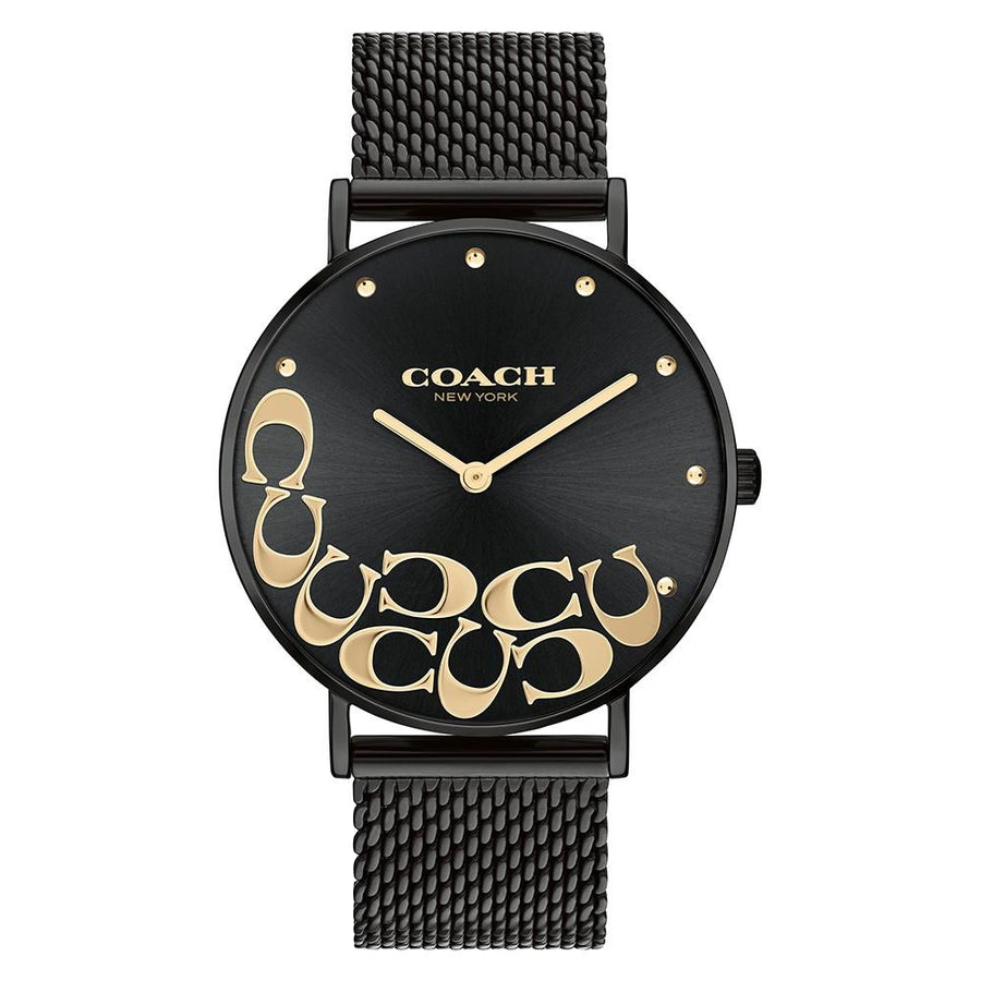 Coach Perry Black Mesh Women's Basic Watch - 14503826
