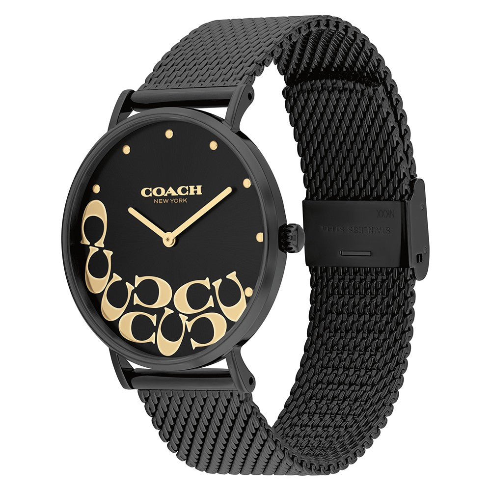 Coach Perry Black Mesh Women's Watch - 14503826
