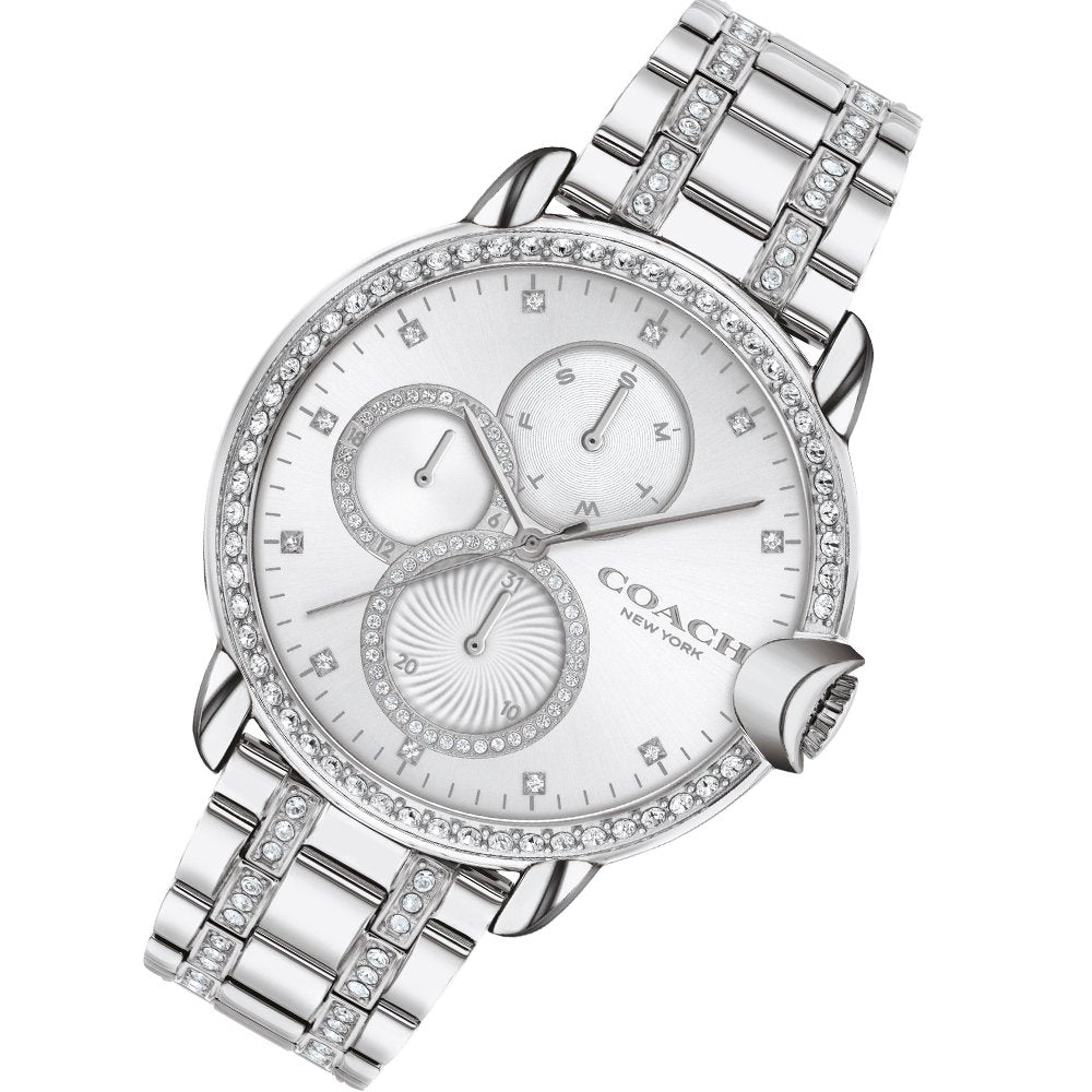 Coach Arden Stainless Steel with Crystals Women's Multi-function Watch - 14503860