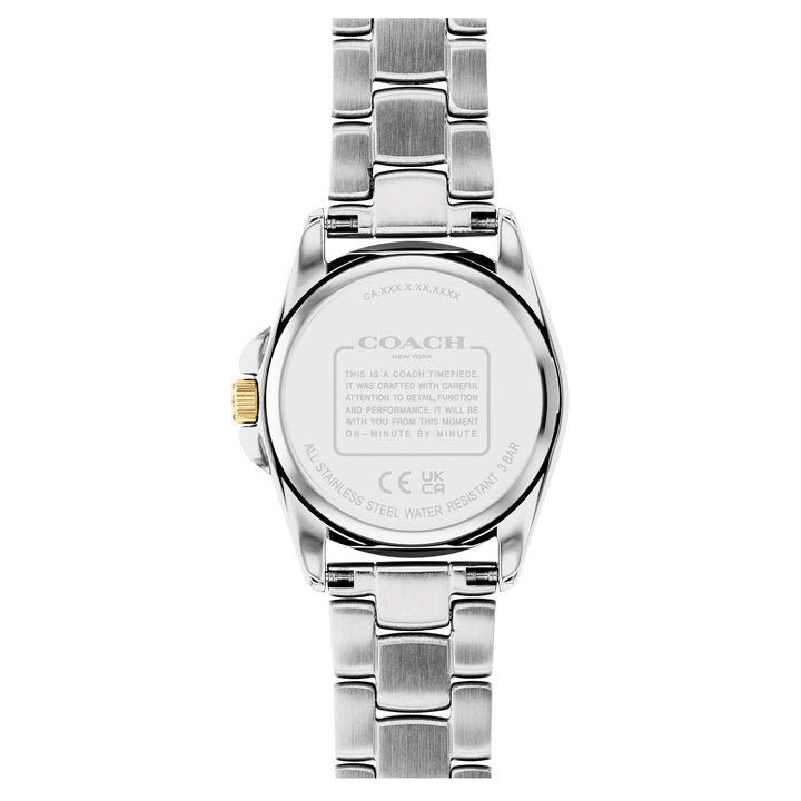 Coach Two-Tone Steel Silver White Dial Women's Watch - 14503909