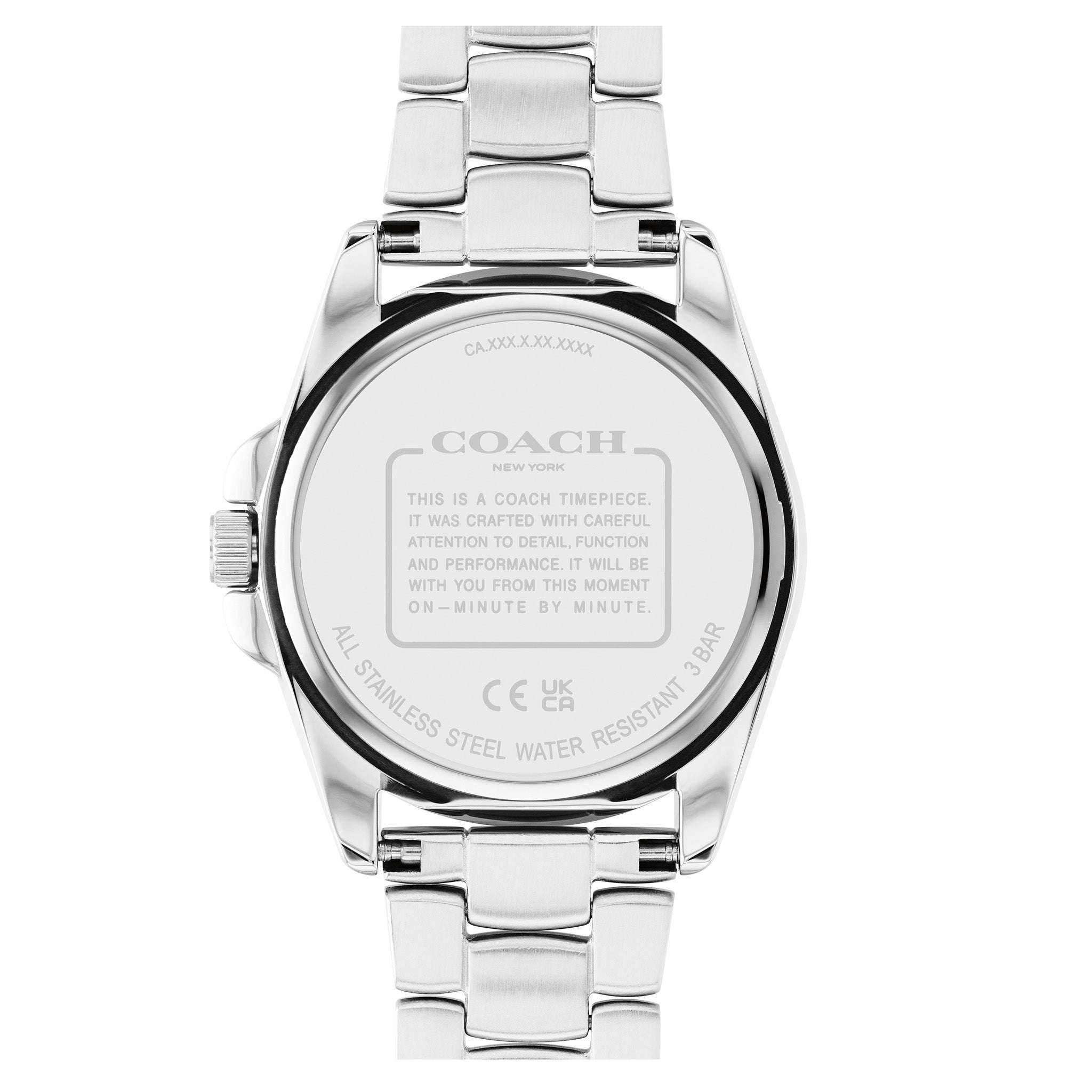 Coach Silver Steel White Dial Women's Watch - 14503910