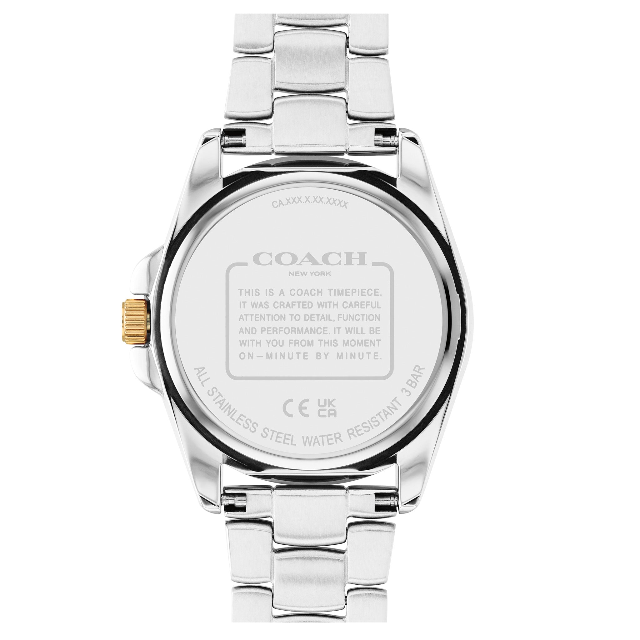 Coach Two-Tone Steel Silver White Dial Women's Watch - 14503913