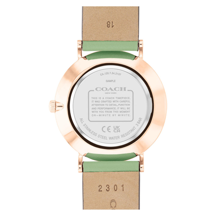 Coach Perry Green Leather Women's Watch - 14503921