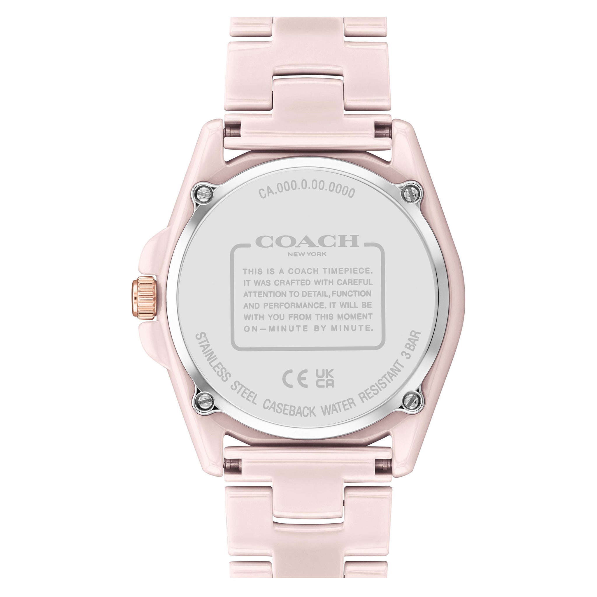 Coach Greyson Pink Ceramic Blush Dial Women's Watch - 14503926
