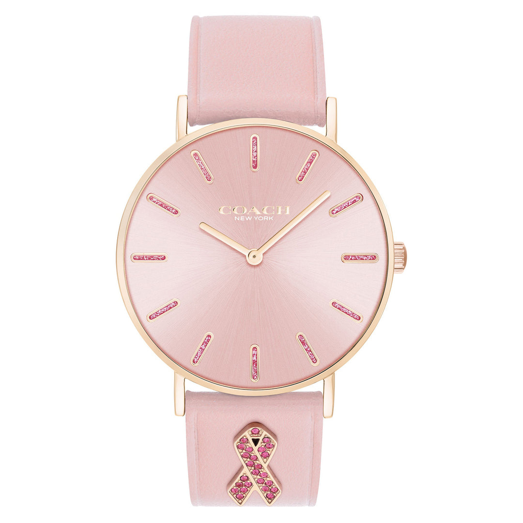 Coach Pink Leather Women's Watch - 14503976