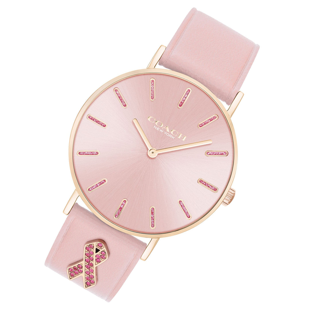 Coach Pink Leather Women's Watch - 14503976