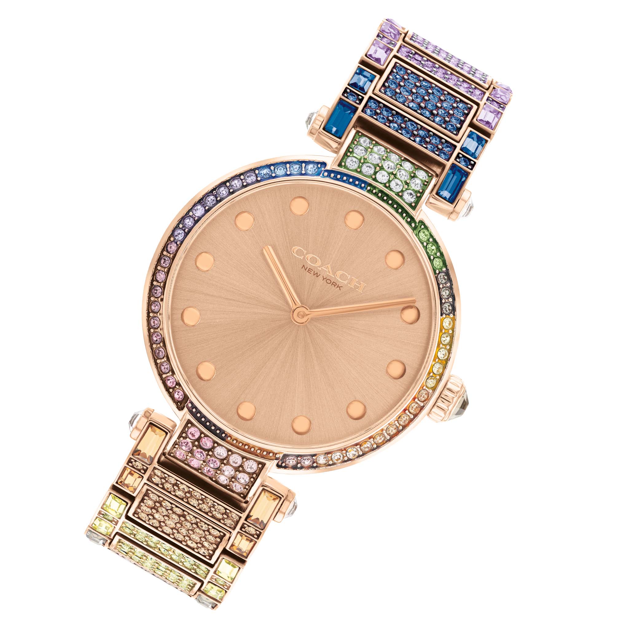 Coach Carnation Gold Steel with Crystal Women's Watch - 14503994