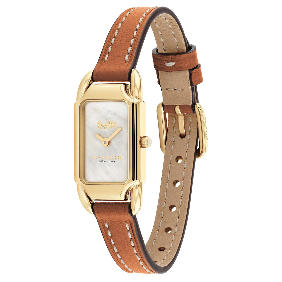 Coach Canyon Leather Band Ivory Mother of Pearl Dial Women's Watch - 14504029