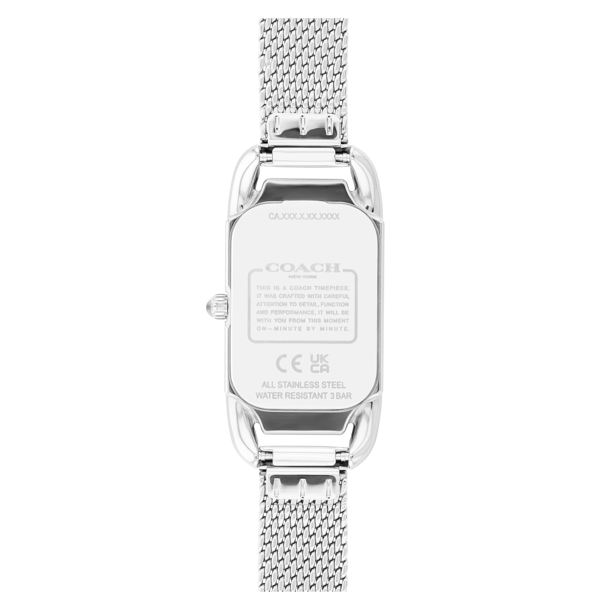 Coach Silver Mesh White Dial Women's Watch - 14504032