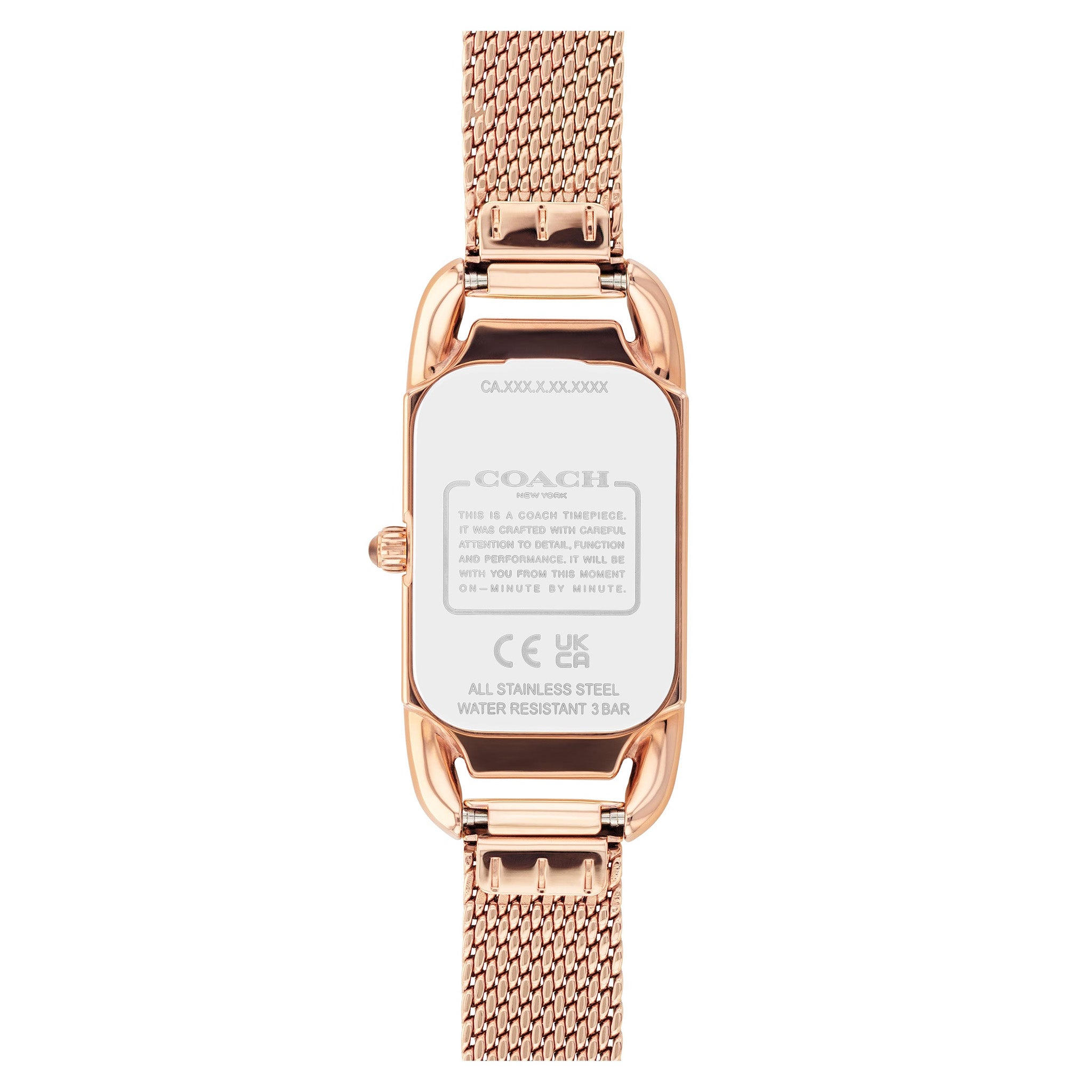 Coach Rose Gold Mesh Green Dial Women's Watch - 14504034