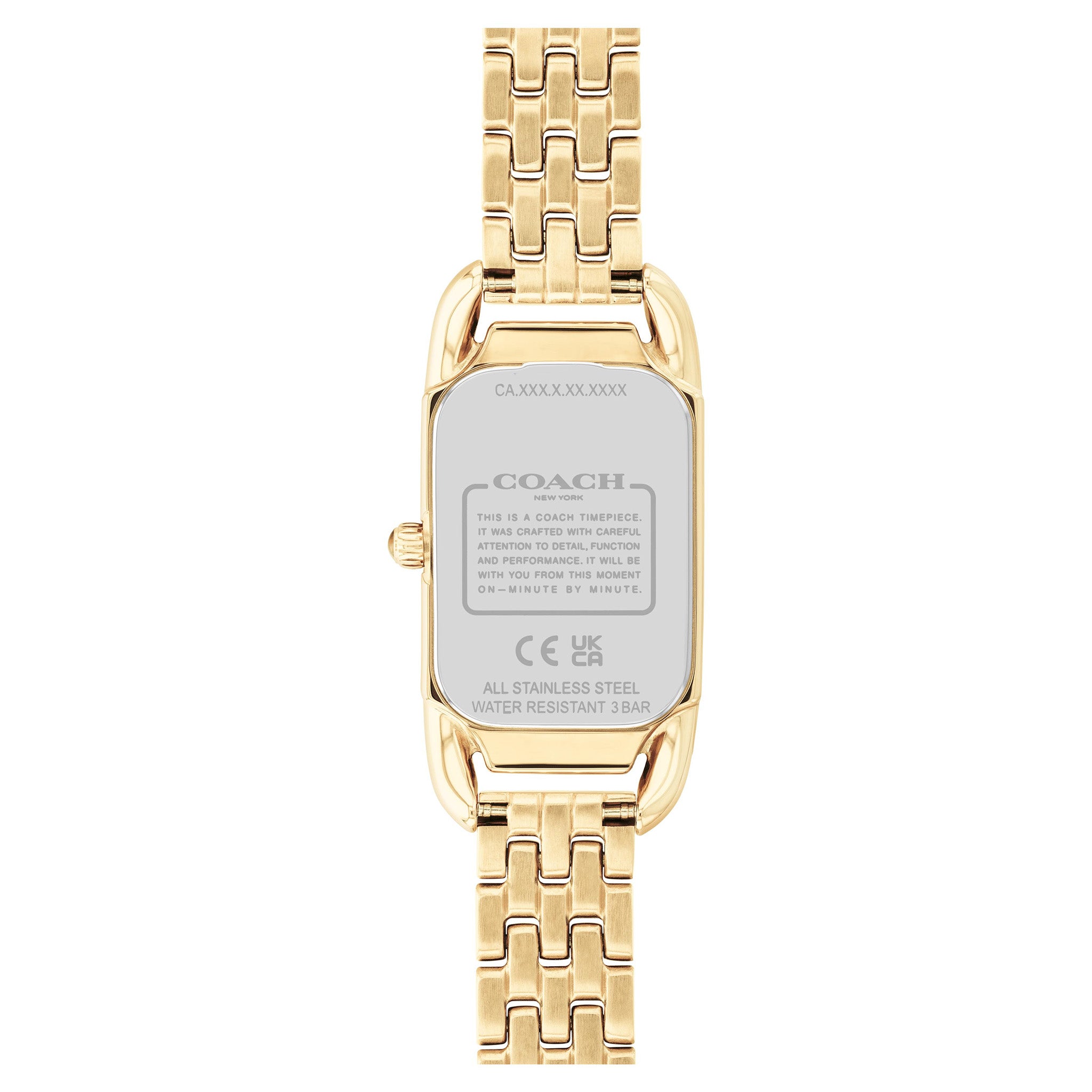 Coach Cadie Gold Stainless Steel Silver White Dial Women's Watch - 14504036