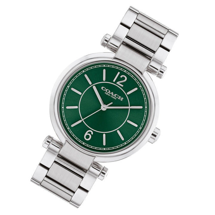 Coach Cary Stainless Steel Green Dial Women's Watch - 14504044