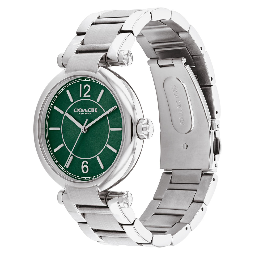 Coach Cary Stainless Steel Green Dial Women's Watch - 14504044