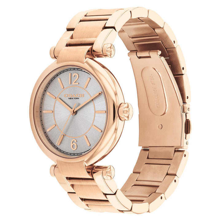 Coach Cary Rose Gold Stainless Steel Grey Dial Women's Watch - 14504047