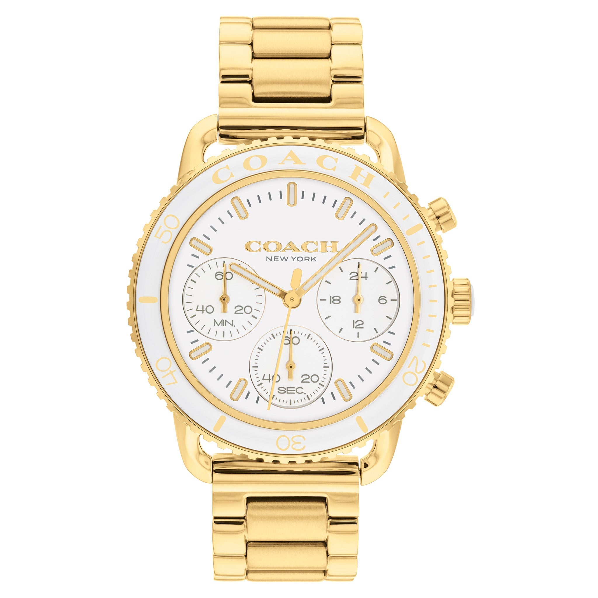 Coach women's shop gold watches