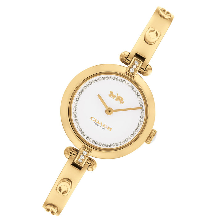 Coach Gold-Tone Bangle White Dial Women's Watch - 14504082