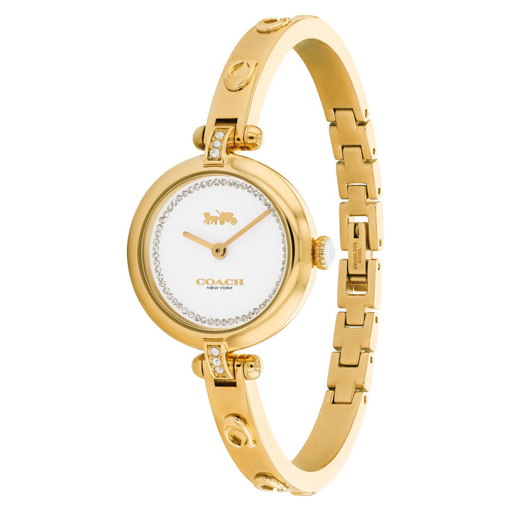 Coach Gold-Tone Bangle White Dial Women's Watch - 14504082