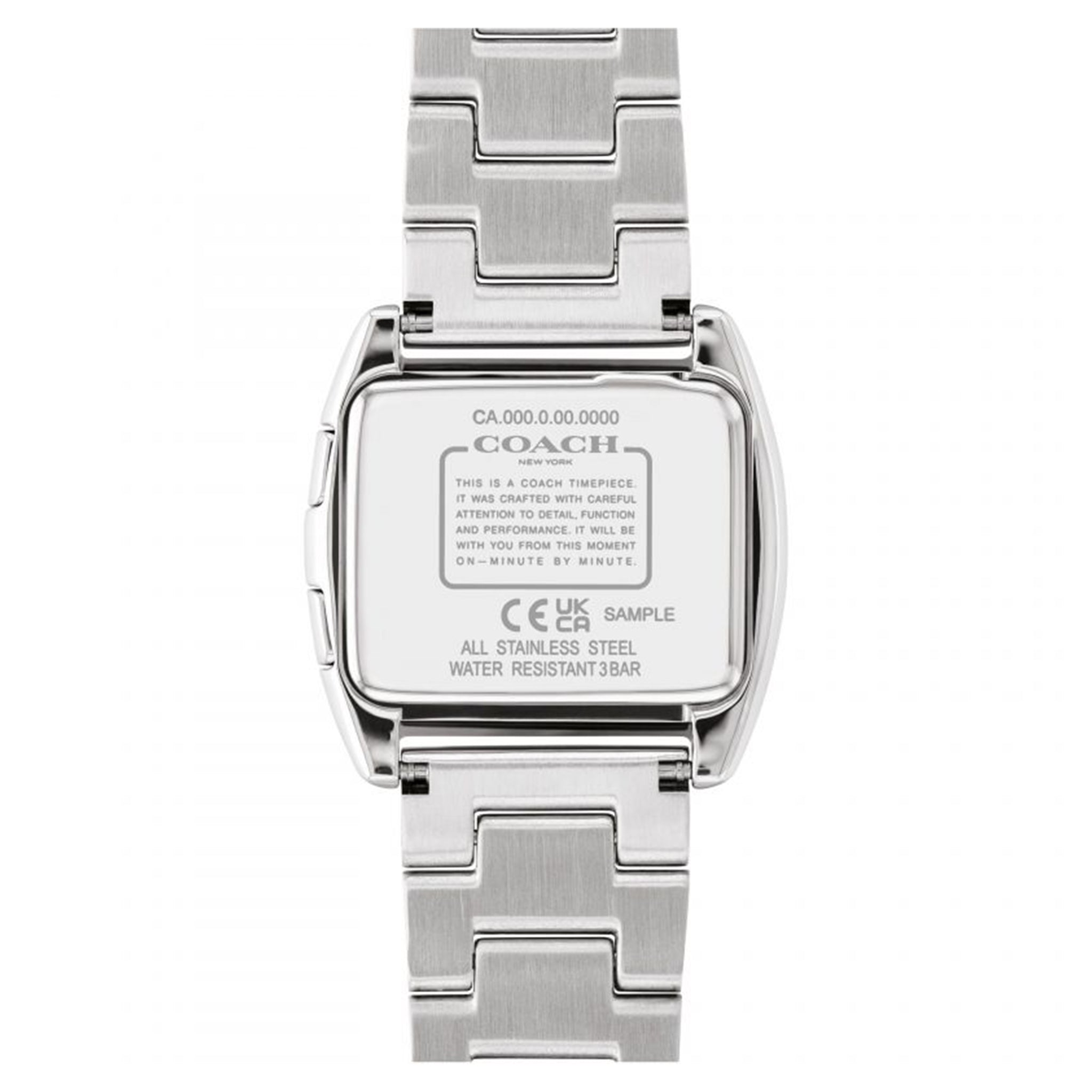 Coach Stainless Steel with Multi-colour Crystal Silver Dial Digital Women's Watch - 14504133