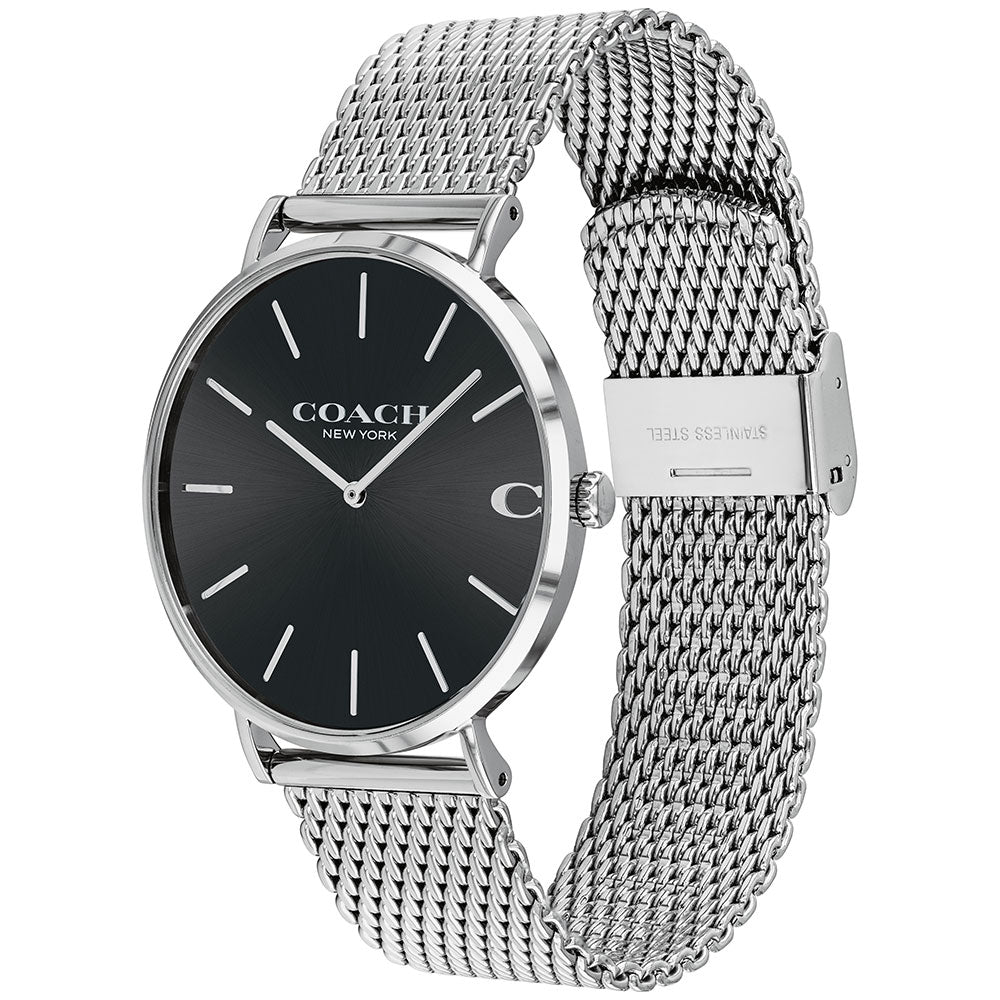 Coach Charles Stainless Steel Mesh Men's Watch - 14602144