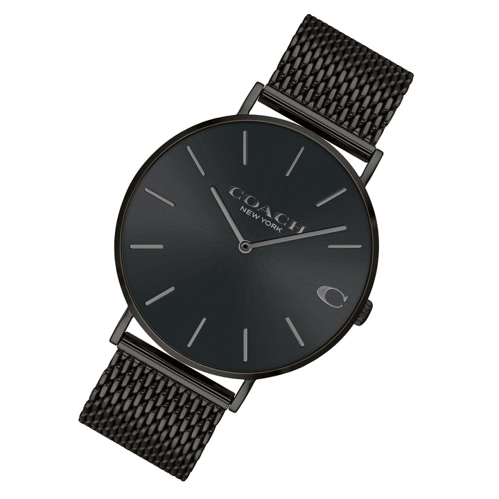 Coach Charles Black Mesh Men's Watch - 14602148