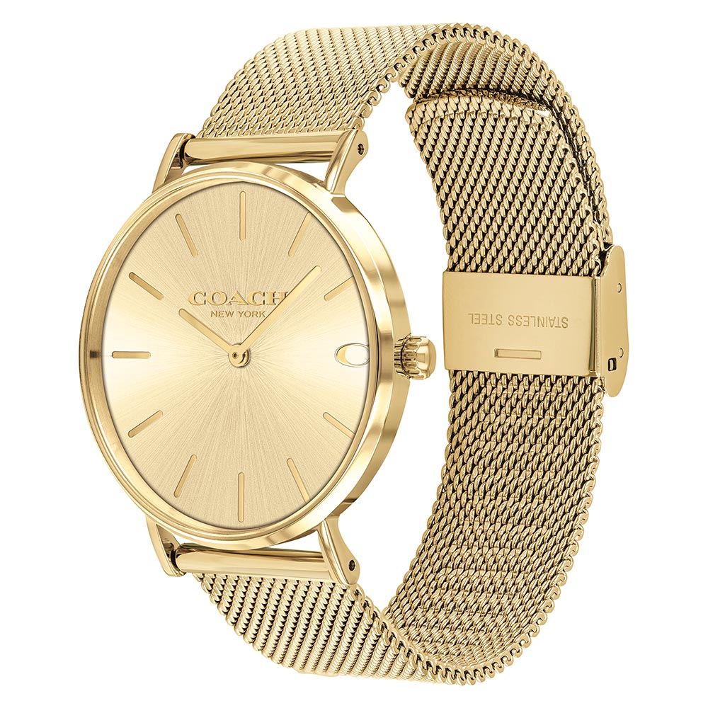 Coach Charles Gold Mesh Men's Watch - 14602428