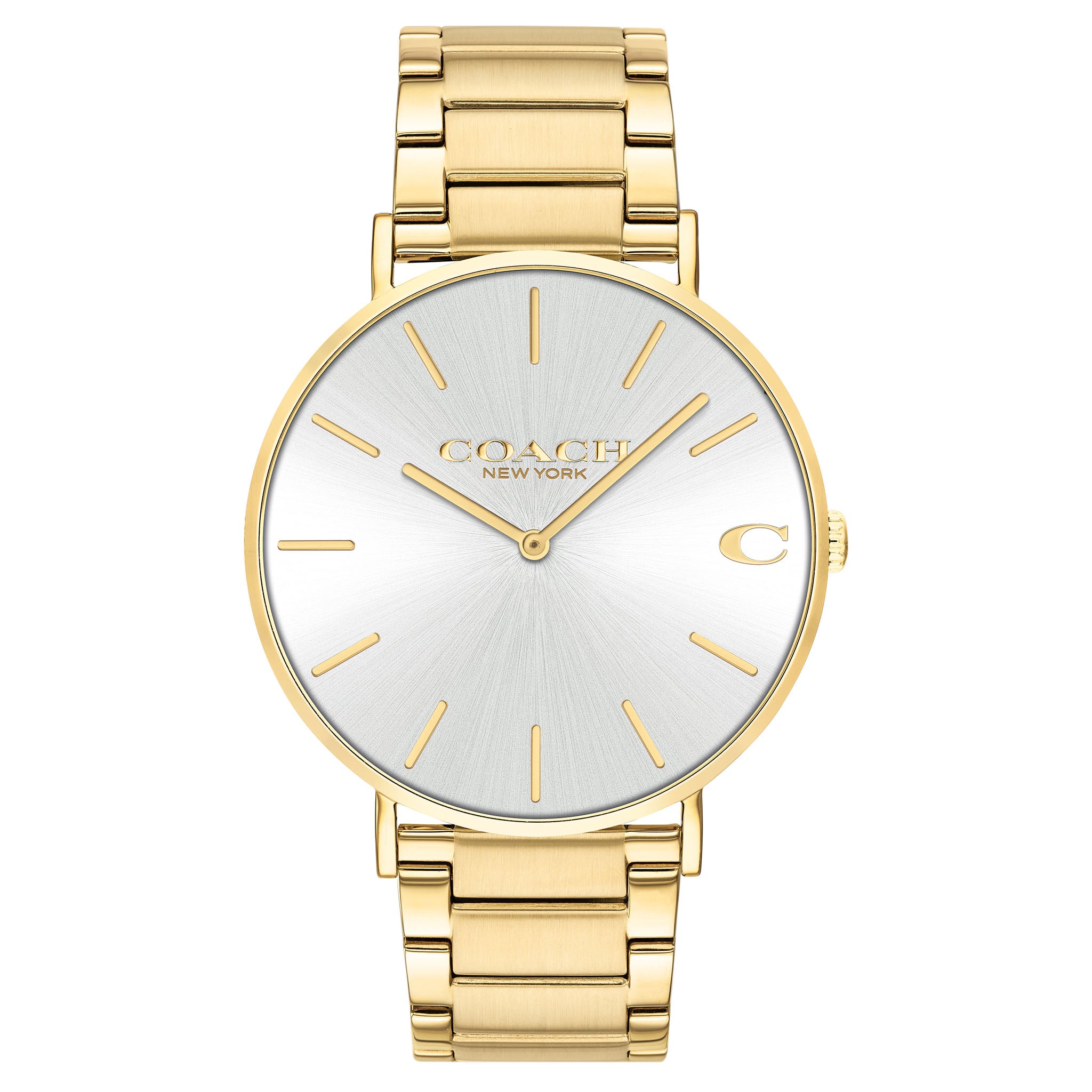 Coach Charles Gold Steel Men's Watch - 14602430