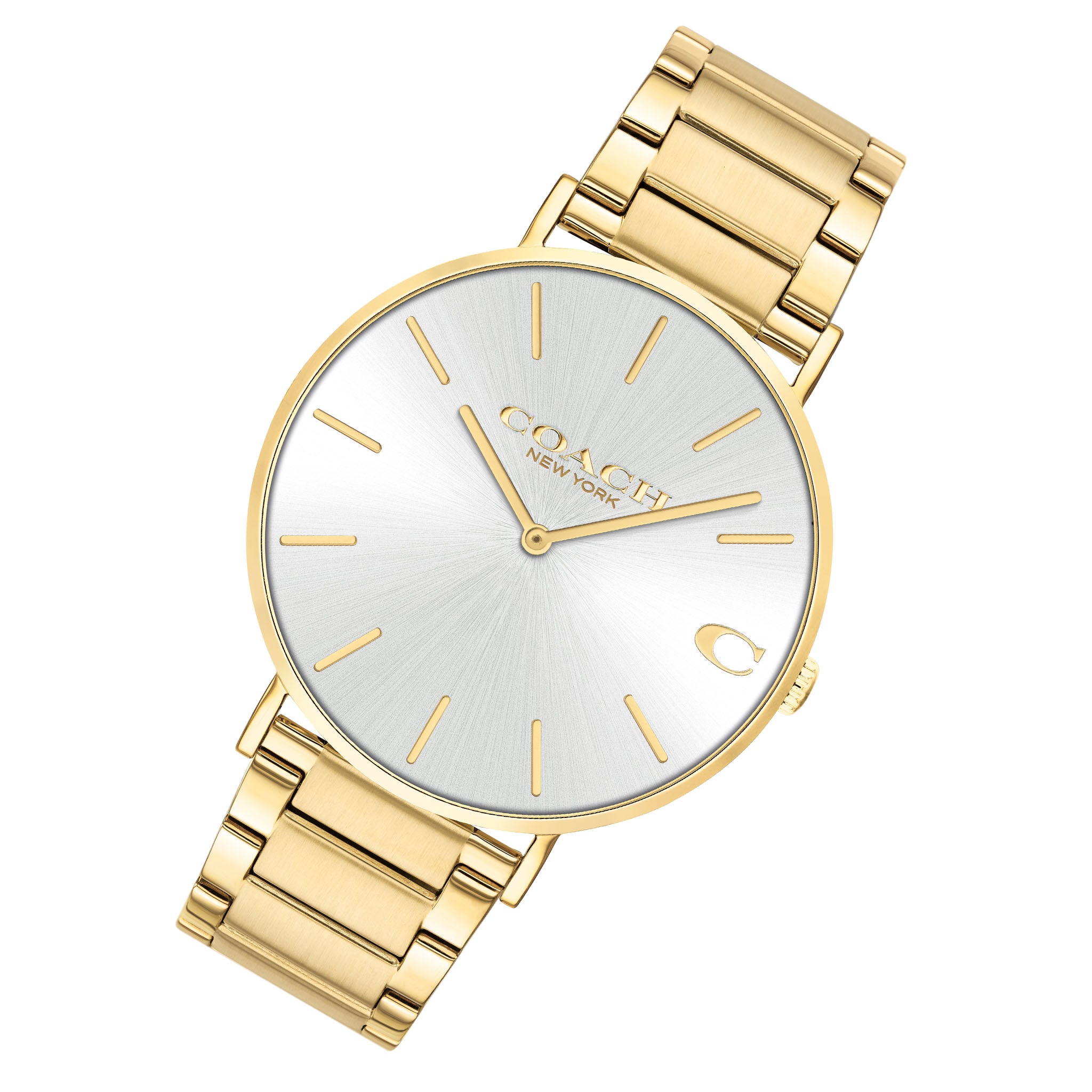 Coach Charles Gold Steel Men's Watch - 14602430