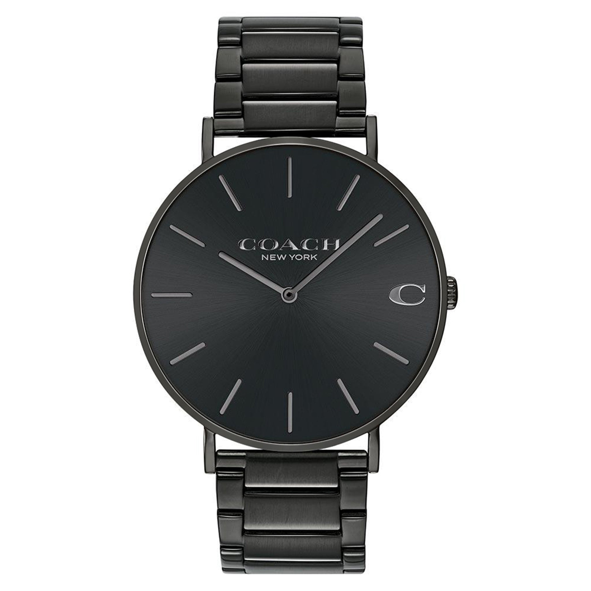 Coach Charles Black Steel Men's Watch - 14602431