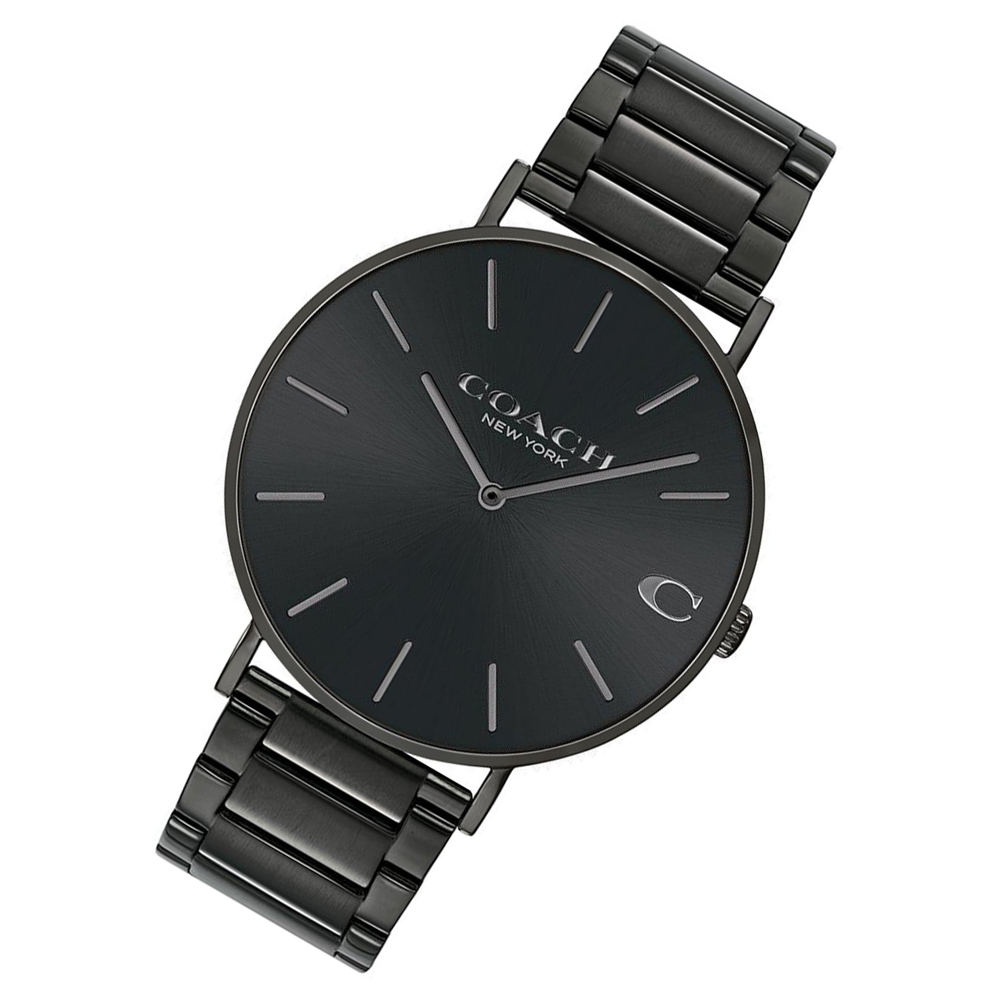 Coach Charles Black Steel Men's Watch - 14602431
