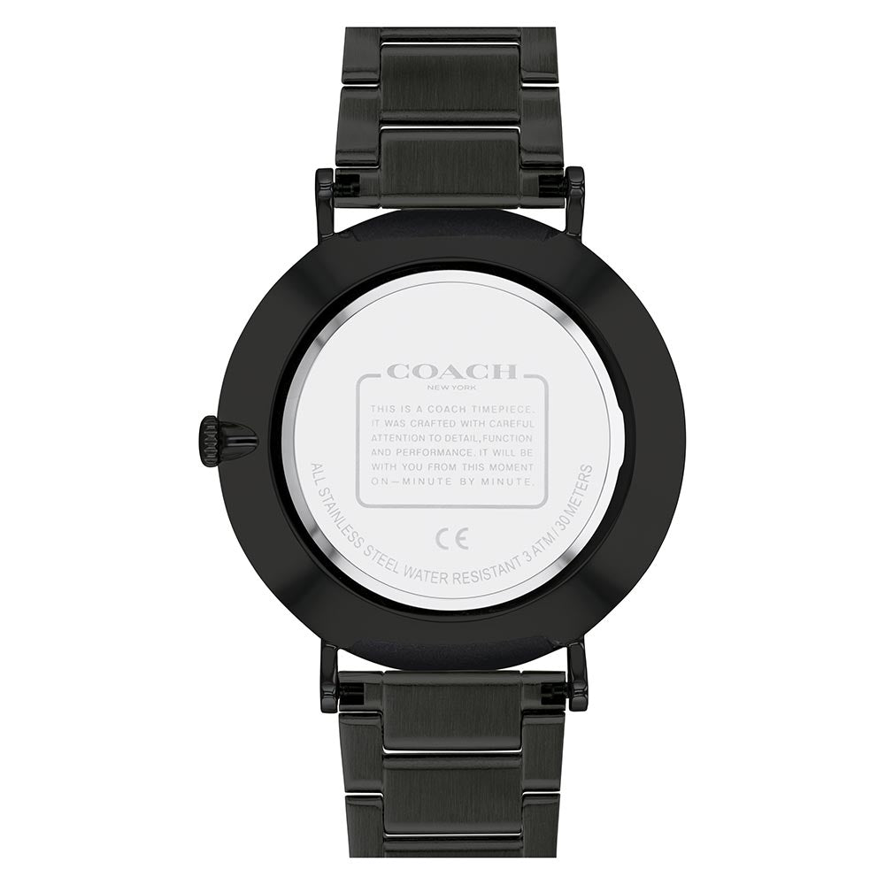 Coach Charles Black Steel Men's Watch - 14602431