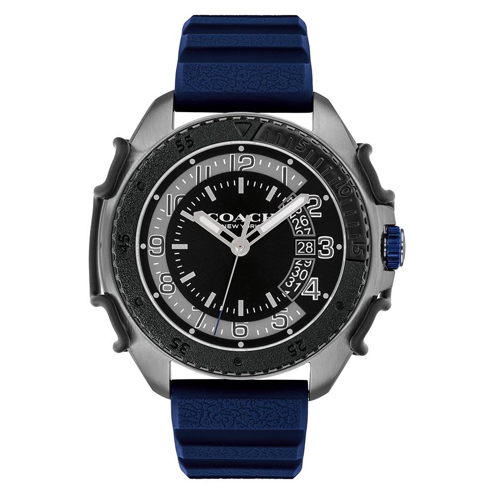 Coach C001 45 mm Blue Silicone Band Men's Watch - 14602447
