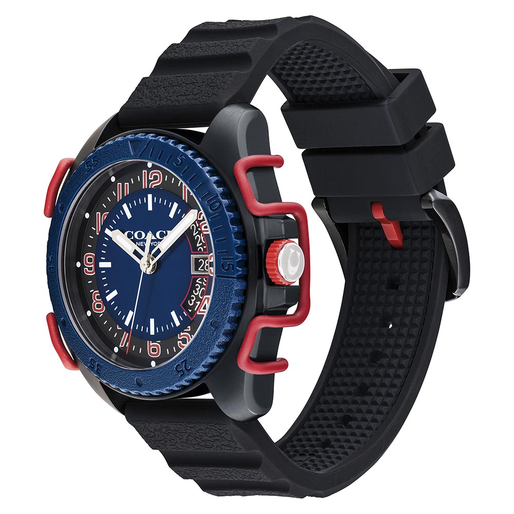 Coach C001 45 mm Black Silicone Band Men's Watch - 14602449