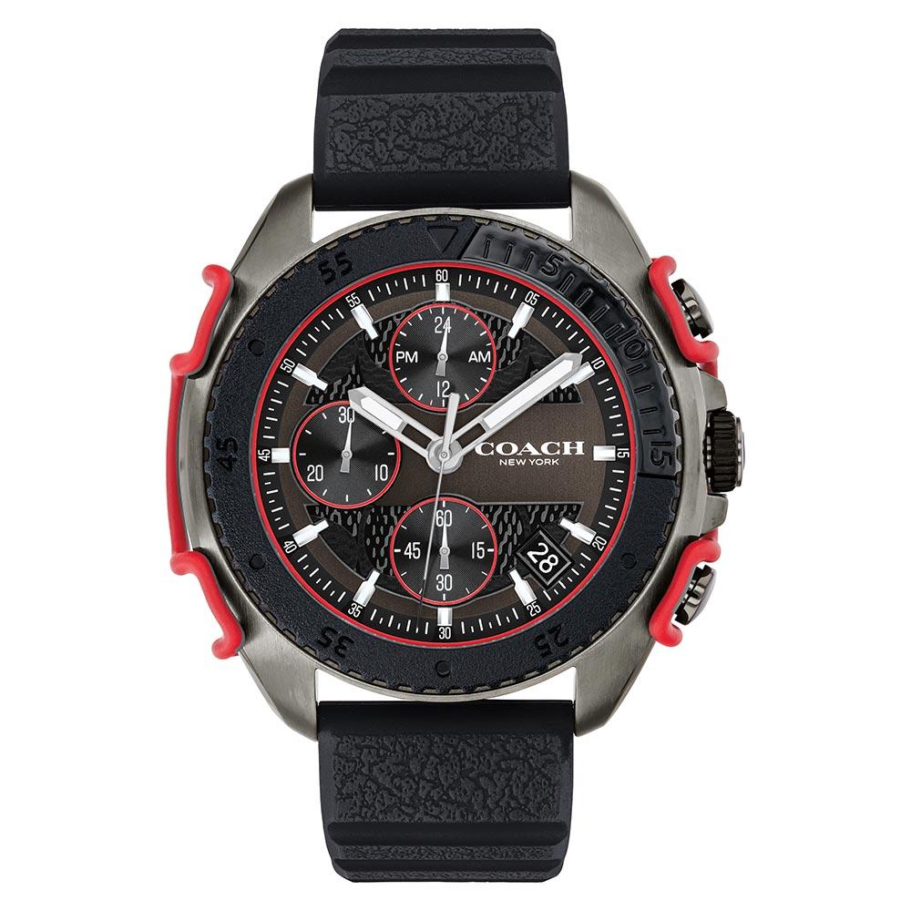 Coach C001 45 mm Black Silicone Men's Chronograph Watch - 14602453